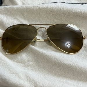 Ray ban aviator gradient with case